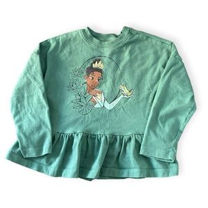 Hanna Andersson x Disney Princess Tiana Peplum Top, 4T